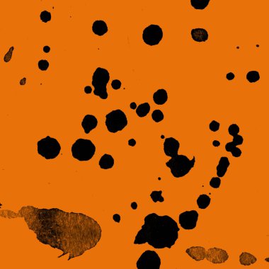 orangebackground doku soyut siyah boya splatters