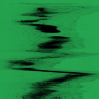 Dijital ekran aksaklık etkisi doku soyut. Yeşil ve siyah