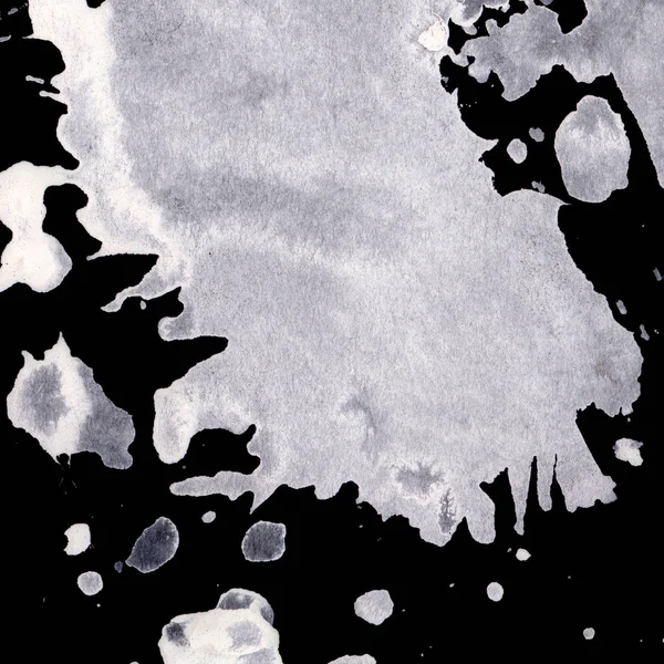 抽象白色油漆飞溅纹理在黑色背景 — 图库照片