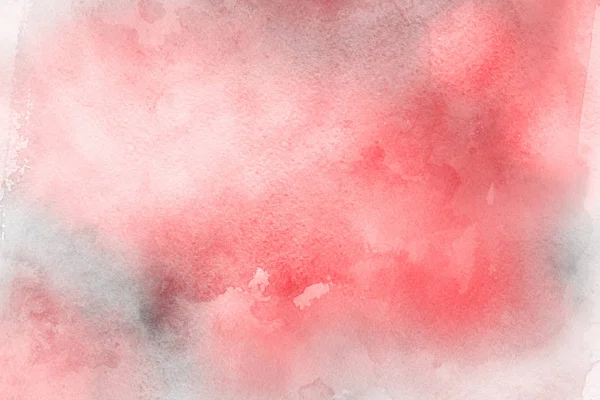 Rote Aquarellfarbe Auf Papier Abstrakten Hintergrund — Stockfoto