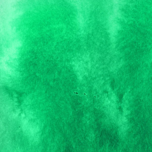 Fundo Abstrato Verde Com Textura Tinta Aquarela — Fotografia de Stock