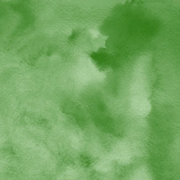 Fondo Abstracto Verde Con Textura Pintura Acuarela — Foto de Stock