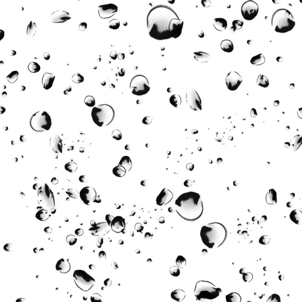 Φυσαλίδες Απομονωμένες Νερού Λευκό Φόντο — Φωτογραφία Αρχείου