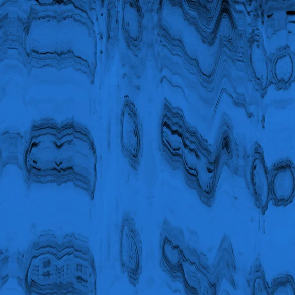 Abstrakt Blå Digital Skärm Glitch Effekt Textur — Stockfoto