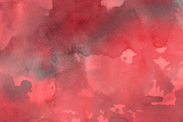Rote Aquarellfarbe Auf Papier Abstrakten Hintergrund — Stockfoto