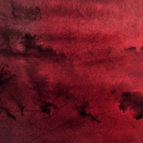 Červené Pozadí Abstraktní Akvarel Malování Texturou — Stock fotografie