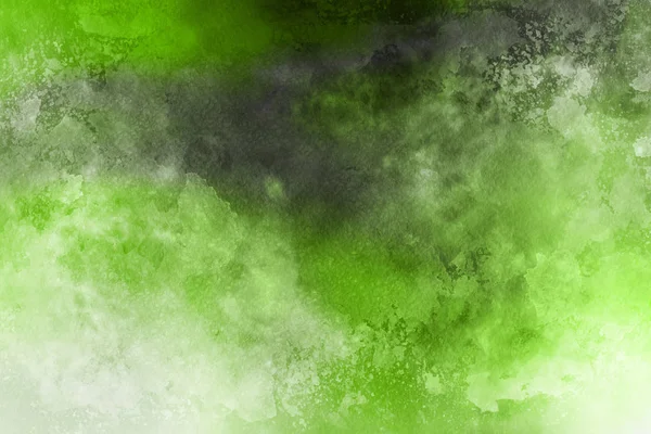 紙の抽象的な背景緑水彩絵の具 — ストック写真