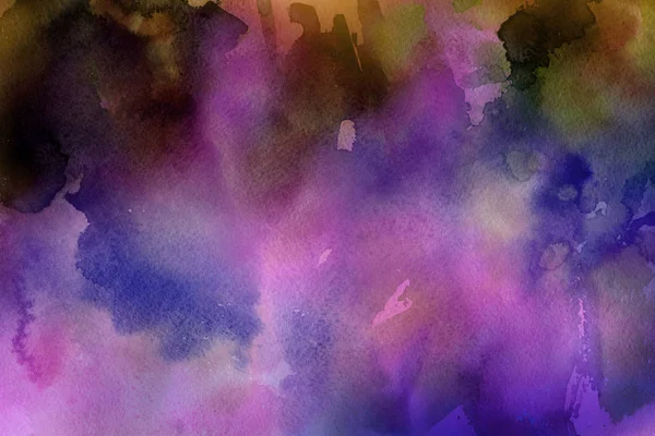 colorful watercolor paint on paper abstract background