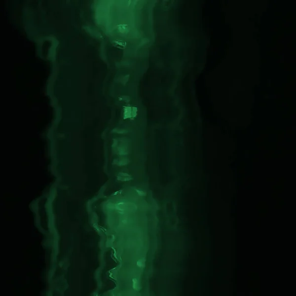 Dijital Ekran Aksaklık Etkisi Doku Soyut Yeşil Siyah — Stok fotoğraf