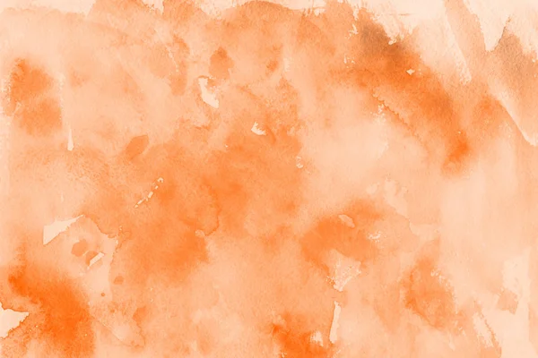 Orange Watercolor Paint Paper Abstract Background — Stock Photo, Image