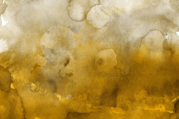 紙の抽象的な背景ゴールドの水彩絵の具 — ストック写真