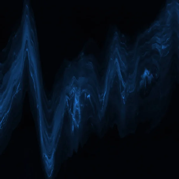 Abstract Blauw Digitaal Scherm Glitch Effect Textuur — Stockfoto