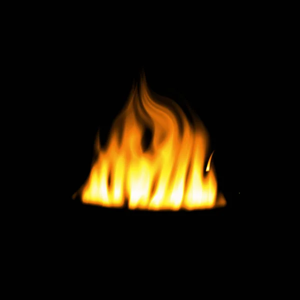 Streszczenie Tapeta Ogień Czarnym Tle — Zdjęcie stockowe