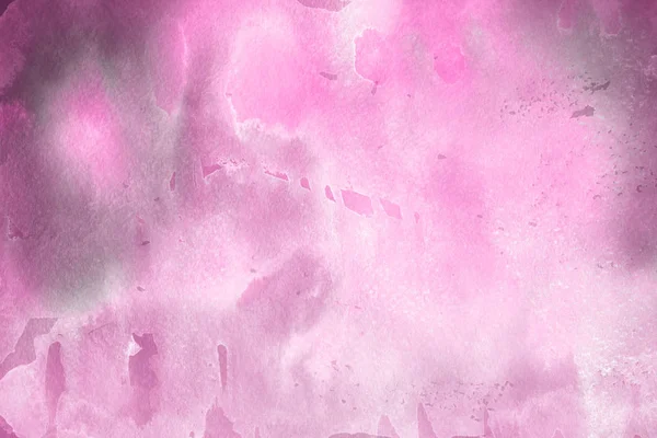 Pittura Acquerello Rosa Sfondo Astratto Carta — Foto Stock