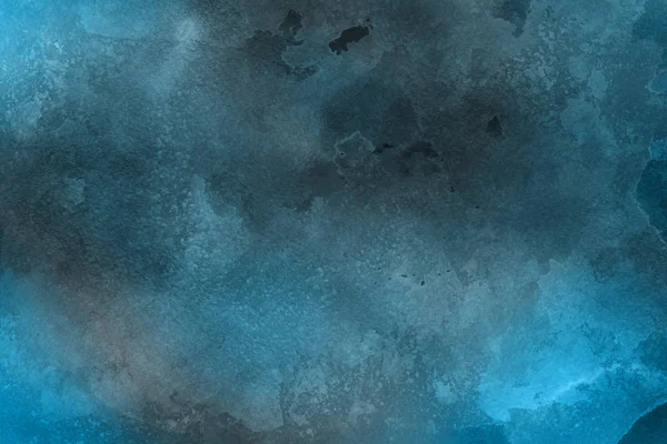 Blue Watercolor Paint Paper Abstract Background — Stock Photo, Image