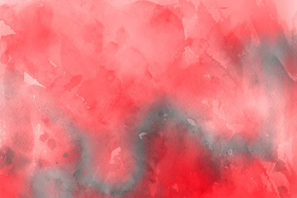 Rote Aquarellfarbe Auf Papier Abstrakten Hintergrund — Stockfoto