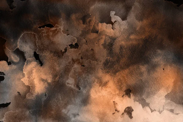 Kağıt arka plan üzerinde turuncu suluboya boya