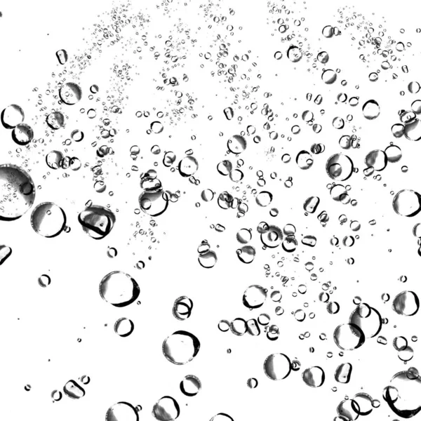 白い背景の分離水の気泡 — ストック写真