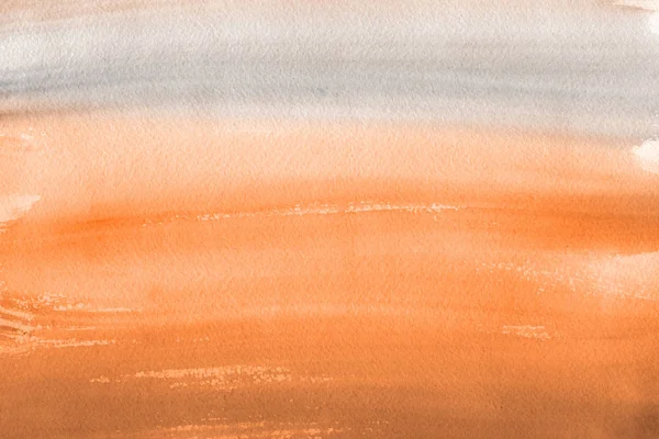 Oranje Aquarel Verf Abstracte Achtergrond Van Papier — Stockfoto