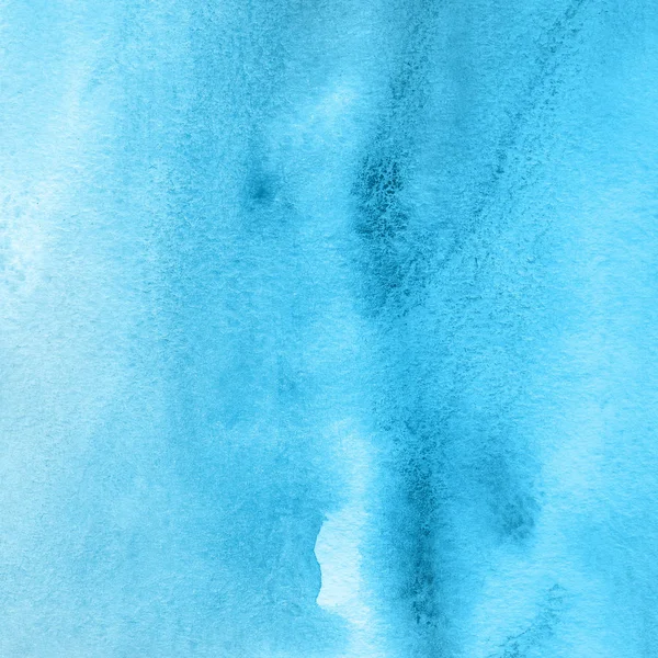 Синій Фон Текстурою Акварельної Фарби — стокове фото