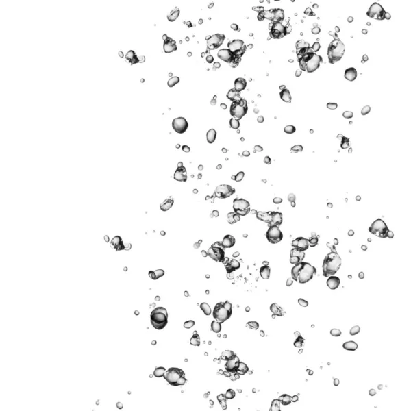 Isolated Water Bubbles White Background — Stock Photo, Image