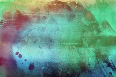 Kağıt arka plan üzerinde renkli sulu boya boya