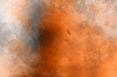 Kağıt arka plan üzerinde turuncu suluboya boya