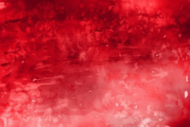 Kağıt arka plan üzerinde kırmızı sulu boya boya