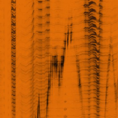 Dijital ekran aksaklık etkisi doku soyut. Turuncu ve siyah