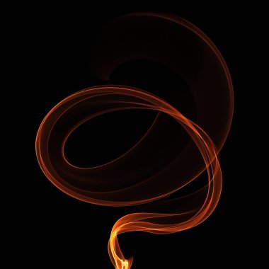 koyu arka plan üzerinde ateşle soyut duvar kağıdı