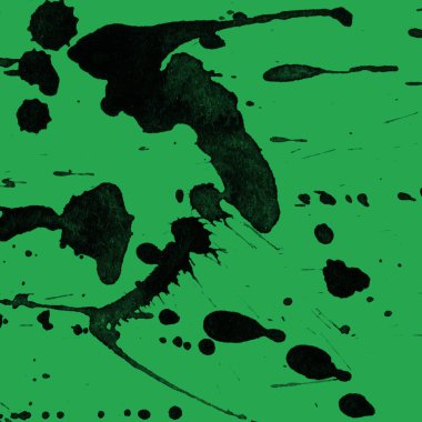 yeşil arka plan doku soyut siyah boya splatters