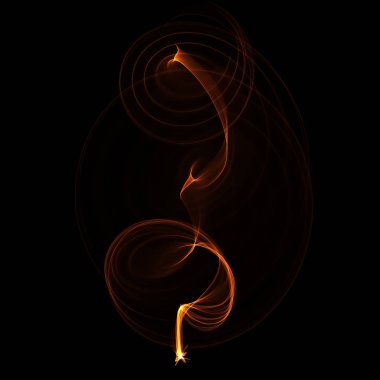 koyu arka plan üzerinde ateşle soyut duvar kağıdı