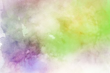 Kağıt arka plan üzerinde renkli sulu boya boya