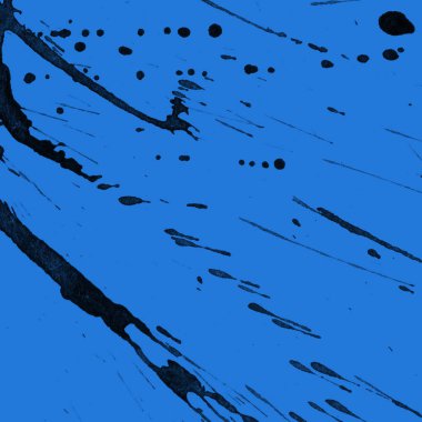 mavi arka plan doku soyut siyah boya splatters