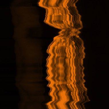 Dijital ekran aksaklık etkisi doku soyut. Turuncu ve siyah