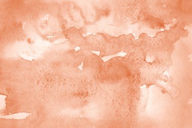 sulu boya boyama doku ile turuncu arka plan