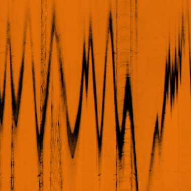 Dijital ekran aksaklık etkisi doku soyut. Turuncu ve siyah