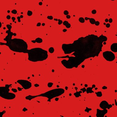 kırmızı arka plan doku soyut siyah boya splatters