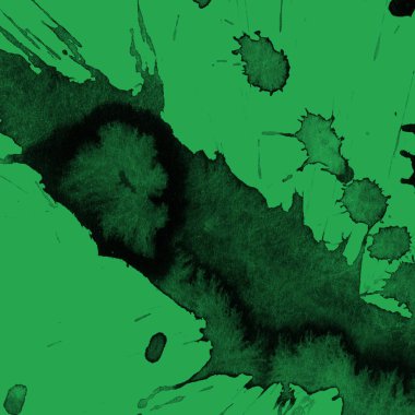 yeşil arka plan doku soyut siyah boya splatters