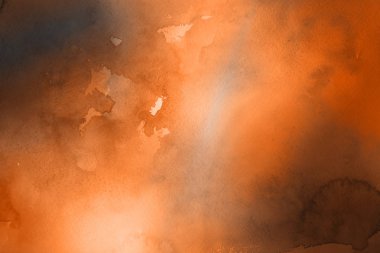 Kağıt arka plan üzerinde turuncu suluboya boya