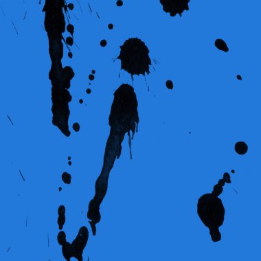 mavi arka plan doku soyut siyah boya splatters