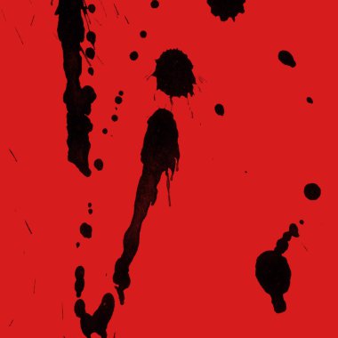 kırmızı arka plan doku soyut siyah boya splatters