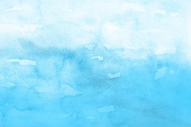 sulu boya boyama doku ile mavi arka plan