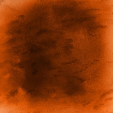 sulu boya boyama doku ile turuncu arka plan