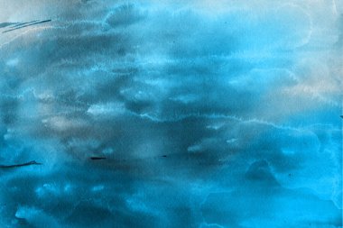 Kağıt arka plan mavi suluboya boya