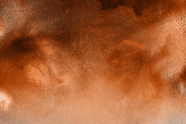 sulu boya boyama doku ile turuncu arka plan