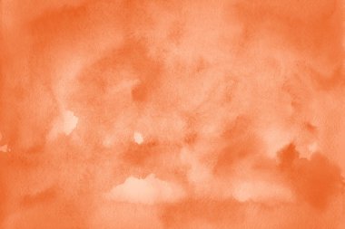 sulu boya boyama doku ile turuncu arka plan