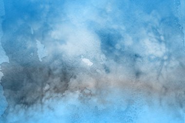 Kağıt arka plan mavi suluboya boya