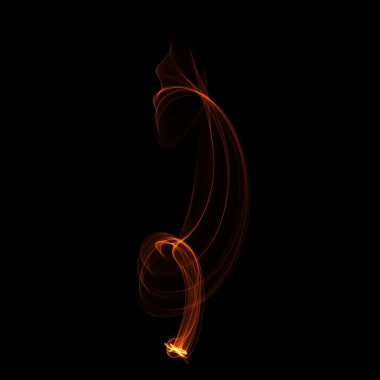 koyu arka plan üzerinde ateşle soyut duvar kağıdı