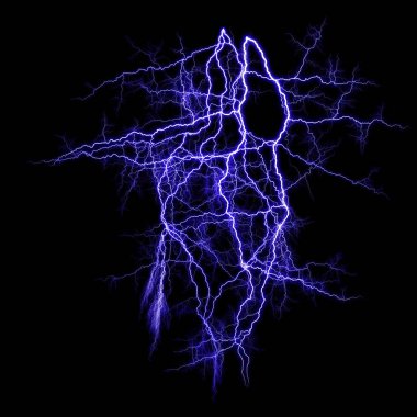 Şimşek desenli koyu soyut arkaplan